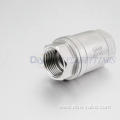 Stainless steel vertical spring check valve